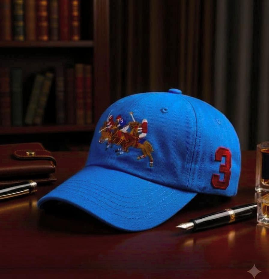 Men's Polo Player Cap – Blue