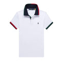 Men's RL Contrast Collar Polo Shirt – Classic White