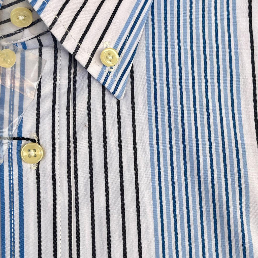 Men's Striped Oxford Button-Down Shirt – Blue