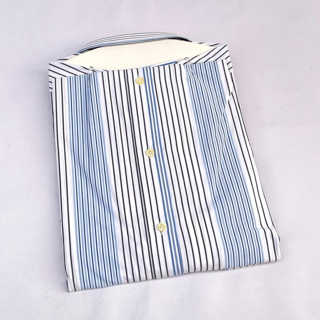 Men's Striped Oxford Button-Down Shirt – Blue