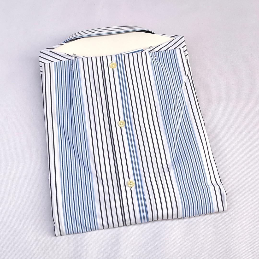 Men's Striped Oxford Button-Down Shirt – Blue