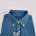 Blue Long Sleeve Chambray Shirt - RL